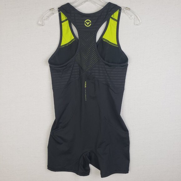 Virus Intl Ascend Singlet Powerlifting Weightlifting Black Neon Green size M - Picture 7 of 11